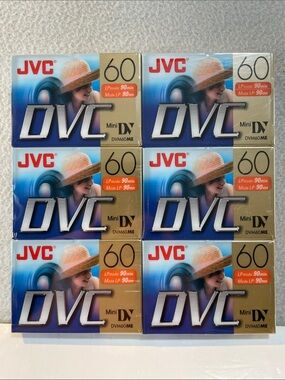 JVC DVC 60 Mini DV 6 Pack NEW! Sealed